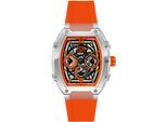 Multifunktionsuhr ICE-WATCH "ICE boliday - Plastic - Medium MT", orange, Armbanduhren, Herren, Quarzuhr, Armbanduhr,Herrenuhr,Silikonarmband,Datum,12/24-Std.-Anzeige