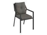Dieter Knoll Stapelsessel , Anthrazit, Dunkelgrau , Metall, Textil , Füllung: Schaumstoff , Flachrohr , 57x84x71 cm , stapelbar , Gartenmöbel, Gartenstühle, Gartenstühle stapelbar