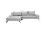 Carryhome Ecksofa , Greige , Textil , Uni , Füllung: Schaumstoff , Ottomane links, L-Form , 315x212 cm , Stoffauswahl, seitenverkehrt erhältlich , Wohnzimmer, Sofas & Couches, Wohnlandschaften, Ecksofas