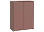 Xora Schuhschrank , Terracotta , Holzwerkstoff , 4 Fächer , 74.5x99.1x34.9 cm , Typenauswahl, stehend , Garderobe, Schuhaufbewahrung, Schuhschränke