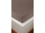 Spannbettlaken BELLANA "bellana Melone, 100% Baumwolle, Jersey, bügelfrei", braun (kakao), L:200cm, Mako-Jersey, Obermaterial: 100% Baumwolle, Bettlaken, Spannbettlaken, reine Baumwolle, Spannbetttuch für Matratzen bis 25cm Höhe