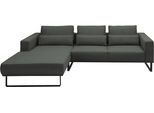 Ecksofa MUSTERRING "JustB PM100", grau (anthrazit), B:292cm H:88cm T:185cm, 100% Polyester, Sofas, Ecksofa, Modernes Design mit schwarzen Metallkufen und 292 cm Breite - 6 Farben