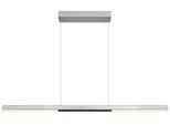 GLOBO LIGHTING Hängeleuchte "CODY", silber (gebürstet), 1, H: 150cm, 1 Stk., Leuchten, Hängeleuchte Aluminium gebürstet, Opal, Soft-Lift, LED 24W, Hängeleuchte