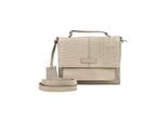 Umhängetasche BURKELY "BURKELY Taschen Leder", Mädchen, Gr. onesize, beige (grau), Leder, Taschen Umhängetasche