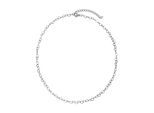 Kette ohne Anhänger "Schmuck Geschenk Edelstahl Halsschmuck Halskette Herz", silberfarben, ANISTON JEWELRY & WATCHES, Halsketten, Damen, Edelstahl, L: 45 B: 4mm, Made in Germany, B:4mm