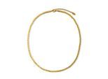 Kette ohne Anhänger "Schmuck Geschenk Edelstahl Halsschmuck Halskette Würfel", gelbgoldfarben, ANISTON JEWELRY & WATCHES, Halsketten, Herren, Edelstahl, L: 45 B: 3mm, Made in Germany, B:3mm