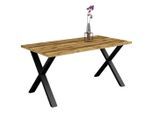 Livetastic , Schwarz, Plankeneiche , Metall, Holzwerkstoff , rechteckig , 90x78x140 cm ,
