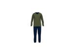 Schlafanzug TOM TAILOR "Pyjama", Herren, Gr. XL, grün (grün, dunkelblau), Obermaterial: 100% Baumwolle CO., Homewear-Sets Schlafanzug