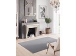 Teppich "MELLOW, Made in Belgium", grau, B:200cm H:19mm L:290cm, Polyester, PRIMAFLOR-IDEEN IN TEXTIL, Teppiche, Teppich, Uni Farben, weicher Flor, waschbar