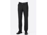 Webhose, Herren, Gr. 24, Unterbauchgrößen, schwarz, 75% Polyester, 25% Schurwolle, unifarben, lang, Hosen
