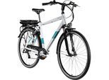 Zündapp Z807 E Bike 28 Zoll Trekkingrad Herren 155 - 185 cm Elektrofahrrad mit 7 Gang telegrau/türkis