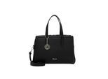 Shopper TAMARIS "Shopper TAS Kim", Damen, Gr. B/H/T: 29cm x 21cm x 10cm 0, schwarz (schwarz 100), Polyurethan, Taschen Shopper
