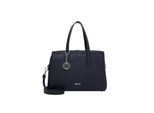 Shopper TAMARIS "Shopper TAS Kim", Damen, Gr. B/H/T: 29cm x 21cm x 10cm 0, blau (blau 500), Polyurethan, Taschen Shopper