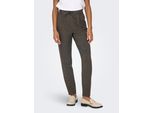 Jogger Pants ONLY "ONLPOPTRASH-DELL EASY MEL PANT PNT NOOS", Damen, Gr. S (36), Länge 30, schwarz detail:weiß pepper, schwarz braun melange, Milano Rib, Obermaterial: 63% Polyester, 33% Viskose, 4% Elasthan, meliert, regular fit normal, Hosen
