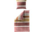 Bettwäsche BIERBAUM "Bettwäsche 4184", rosa (orange), B/L: 135cm x 200cm, 1 Stk., 1 Stk., Renforcé, B/L: 80cm x 80cm, 2, Renforcé, Obermaterial: 100% Baumwolle, Bettwäsche, Bettwäsche, Renforce, 100 % Baumwolle, pflegeleicht