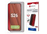 DISPLEX Displayschutzglas "Privacy Glass Screen Protector mit MountMaster", transparent (schwarz), B:9,2cm H:1,5cm T:20mm, Displayfolien, Displayschutzfolie, Schutzfolie, Bildschirmschutz, kratz- & stoßfest, Displayschutzglas