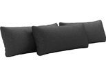 Sofakissen OTTO HOME "Mikado", grau (dunkelgrau), B:65cm H:25cm T:10cm, 95% Polyester 5% Polyamid, Polsterauflagen, Sofakissen, 3,5,6,7-teilige Kissen-Sets zur Auswahl
