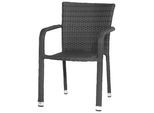 Gartensessel SIENA GARDEN, schwarz, B:56cm H:83cm T:60cm, Sessel, Gartensessel