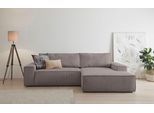 Ecksofa HOME AFFAIRE "SHERWOOD L-Form, 267 cm - OTTO. Verlässliche Qualität.", taupe, B:267cm H:85cm T:167cm, 100% Polyester, Sofas, Ecksofa, Schlaffunktion mit Bettkasten (210x136 cm), Cord, Vintage, Samtvelours
