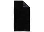 Joop! Duschtuch Classic Doubleface, Schwarz, Textil, 80x150 cm, Made in Germany, Oeko-Tex® Standard 100, saugfähig, Aufhängeschlaufe, strapazierfähig, angenehm weich, hochwertige Qualität, schadstoffgeprüft, Badtextilien, Duschtücher