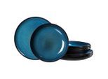 Ritzenhoff Breker Tafelservice Bali, Blau, Keramik, 8-teilig, 17x28.5x28.5 cm, Essen & Trinken, Geschirr, Geschirr-Sets, Tafelservice