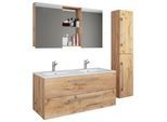 Badezimmer Budasi 4-tlg. ca. 145 cm Honigeiche