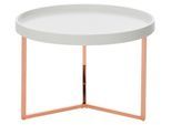 Couchtisch Ø ca. 58,5 cm Weiß