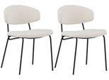 Stuhl-Set Chico ca. 50x79x57 cm Schwarz/Weiß