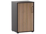 Aktenschrank Hank Schwarz/Eiche Artisan