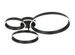 LED-Deckenleuchte Star Schwarz matt max. 42 Watt Deckenlampe