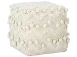 Pouf POMPOM Pompom in Creme ca. 45x45x45cm