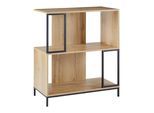 Standregal Geny Eichefarben/Schwarz MDF
