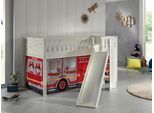 Spielbett Scott Fire Rescue ca. 90x200 cm Kiefer Weiß