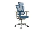 Drehstuhl Ergohuman Slim Blau ca. 69x116-138x66cm