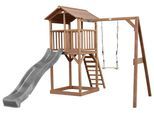 Spielturm Braun/Grau