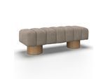 Sitzbank Alina Chenille Hellbraun