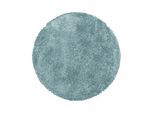 Hochflorteppich Fluffy Blau Ø ca. 120cm