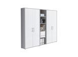 Aktenschrank Office Edition Sw Set 10 Grau/Weiß