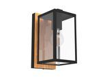 Außenwandleuchte Budrone Braun/Schwarz/Weiß max. 40 W Wandlampe