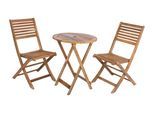 Balkonset Ibarra Teak 3-tlg.