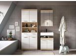 Badezimmer Lambada 3-tlg. ca. 134 cm Eiche/Weiß