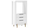 Kleiderschrank Simple ca. 88x180x54,4 cm Weiß