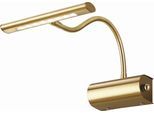 LED- Wandleuchte Curtis Messingfarben max. 4 Watt Wandlampe