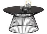Couchtisch Raven in Schwarz Rund