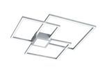 LED-Deckenleuchte Hydra in Nickelfarben max. 38 Watt Deckenlampe