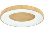 LED-Deckenleuchte Luzia in Weiss/Eichefarben Deckenlampe