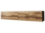 TV-Lowboard mit LED ca. 140x30 cm Eiche Wotan