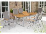 Gartensessel Naxos Holz/Metall/Textil klappbar