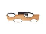 LED-Deckenleuchte Cheesy Schwarz/Hellbraun max. 28 Watt Deckenlampe