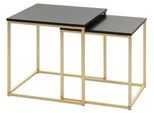 Satztisch "Cala", 2-er Set, schwarz
